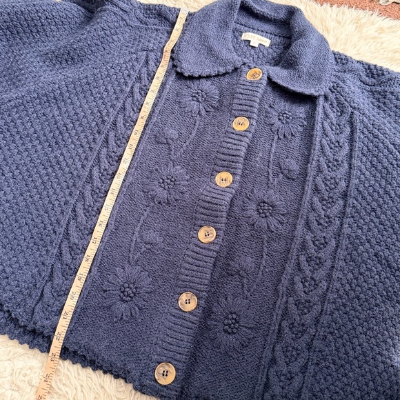 Louise Misha Khellane Maille Cape - Navy - Picture 6 of 7